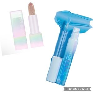 BUNDLE of HUDA BEAUTY Silk Lip Balm Icy & Diamond Hydrating Lip Balm